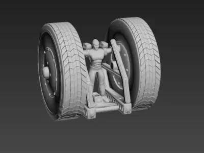Twisted Metal 2 Axel 3D print model