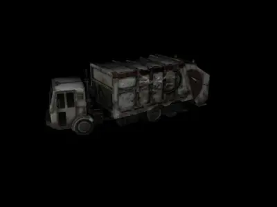 Vehicles GarbageTruck Destroy 3D model