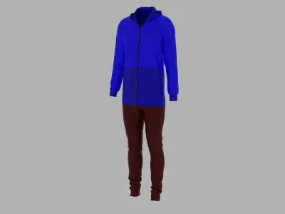 Sport Suit Low-poly 3D model 53