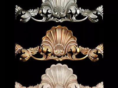 Classic carved 038 3D model