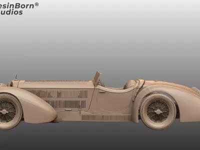 Mercedes-Benz SS Roadster W06 1928 3D print model