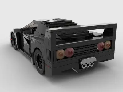 LEGO TOY sports car racing car sedan car 3D model