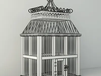 Zinan Decorative Cage by ZARA HOME 3D model