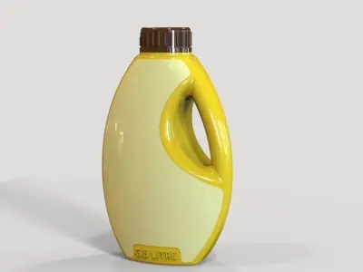 Plastic Gallon 3500 ml  Genuine Curved Design 3D print model