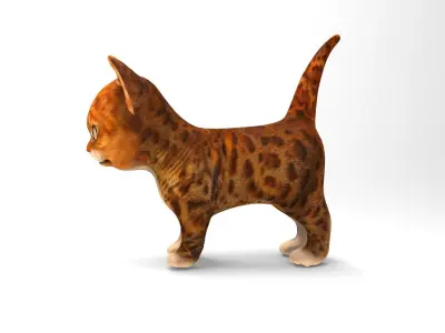 3D Cute car low poly model  Low-poly 3D model