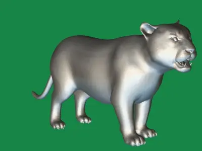 Liger Hybrid Feline 3D model