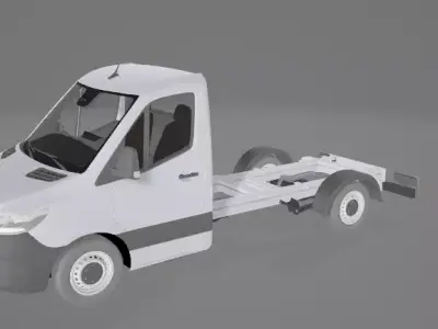 Sprinter Chassis and Cab 2018 3D model