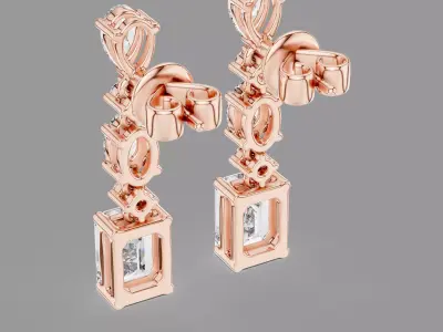 Diamond Drops  3D print model