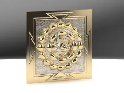 shree yantra 3D print model