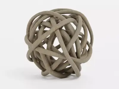 Decorative Lata Ball Low-poly 3D model