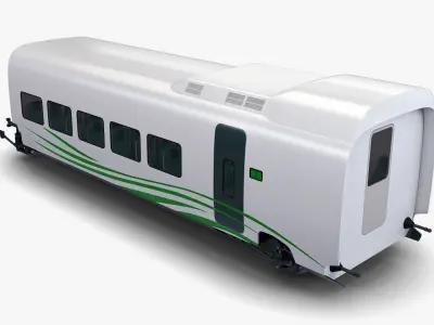 High Speed Railway Passenger Car v 1 3D model