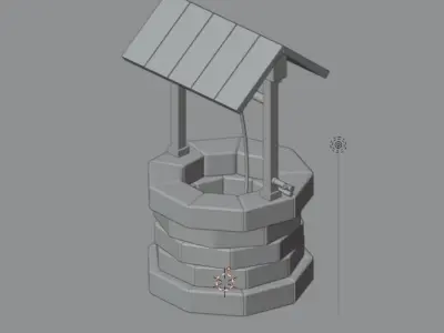 Well Model Low-poly 3D model