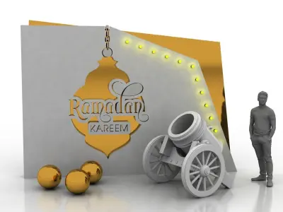 Ramadan kareem Decoration 3D model