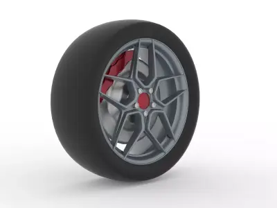 Alloy wheel 3D model