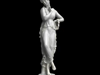 Statue - Roman Goddess - Flora 3D model