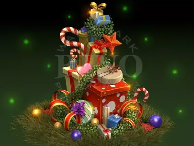 Gift Tower 3D model