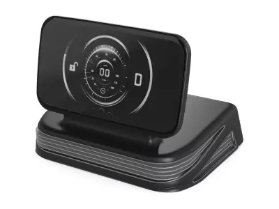 Heads-Up display Low-poly 3D model