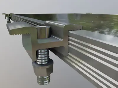 6-Solar Panel 50Wp 670x540x20mm 3D model