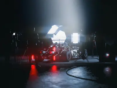 Half 240Z Tubular Twin-Turbo V8 car  3D model