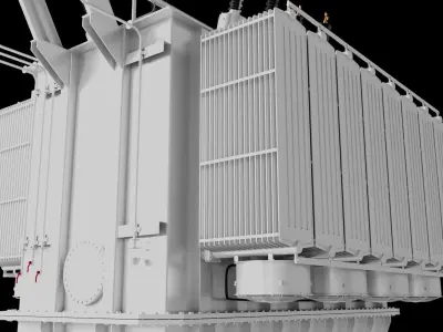 Electrical Transformer 3D model 3D model