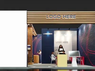 Exhibition Stand -  7m x 5m 3D model - 50m 3D model 3D model 3D model