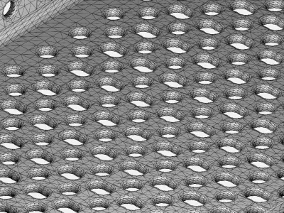 Exquisite Perforated Food Pan 3D print model