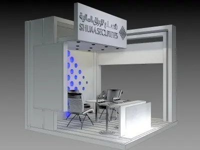 Booth Exhibition Stand a382b 3D model