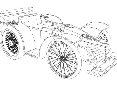 Soap Box Car Custom 3D model