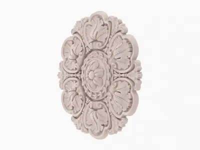 Classic Ceiling Medallion 53 3D model