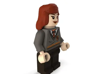 Hermoine lego harry potter character 3D model
