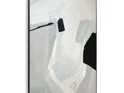 Plaster Two Photo Frame 488 Low-poly 3D model