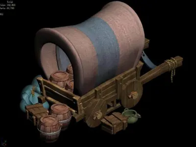 Game Transport - carriage 49 3D model