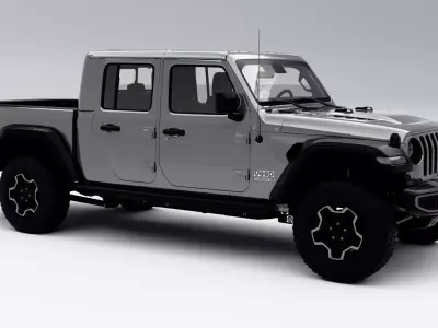 Jeep Gladiator 2020 Low-poly 3D model