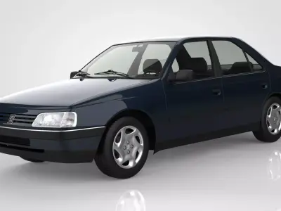 Peugeot 405 SRi Sedan 3D model