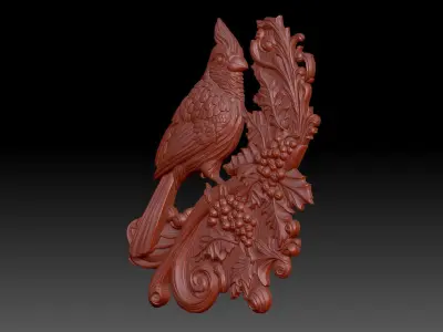 Red Cardinal 3D print model