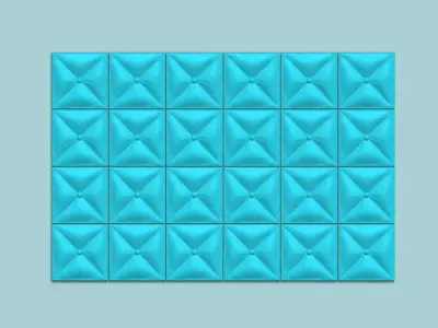 Wall Panel A12 Leather Texture - Interior Design Decoration 3D print model