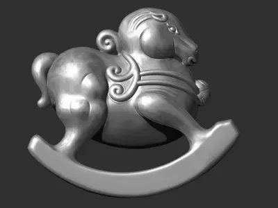 rocking horse 3D print model