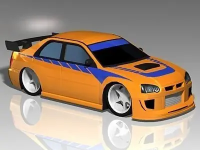 Import Street Racer Low-poly 3D model
