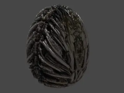 Realistic high quality Alien Egg PBR 3D model