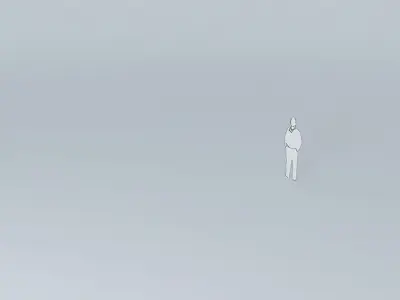 Logo stick in air Free 3D model