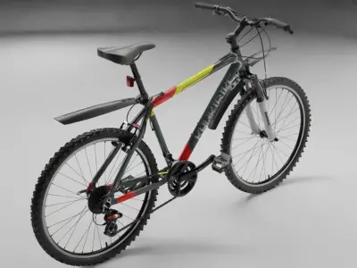 Mountain Super Bike Low-poly 3D model