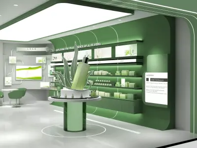 Cosmetics Shop Low-poly 3D model