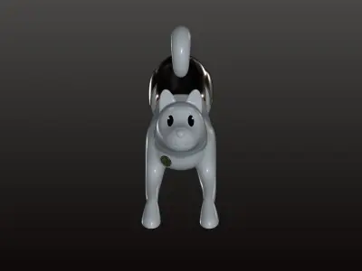 Happiness dog 3D model