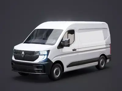 Renault Master 2025 Low-poly 3D model