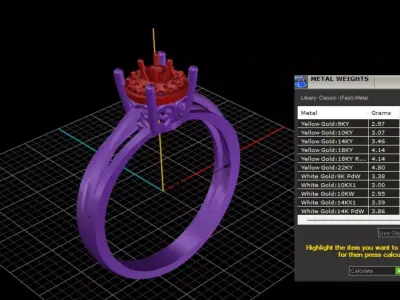 ring woman  3D print model 114