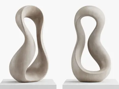 Abstract sculpture by Klaus W Rieck  Giro 3D model