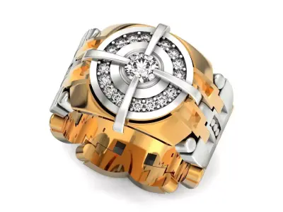  Watch man ring Dial 1460 3D print model