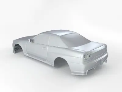 Nissan Skyline Body RC 3D print model
