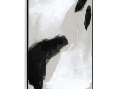 Plaster Two Photo Frame 468 Low-poly 3D model