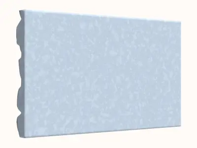 Cracked Stone Wall Segment 3D model